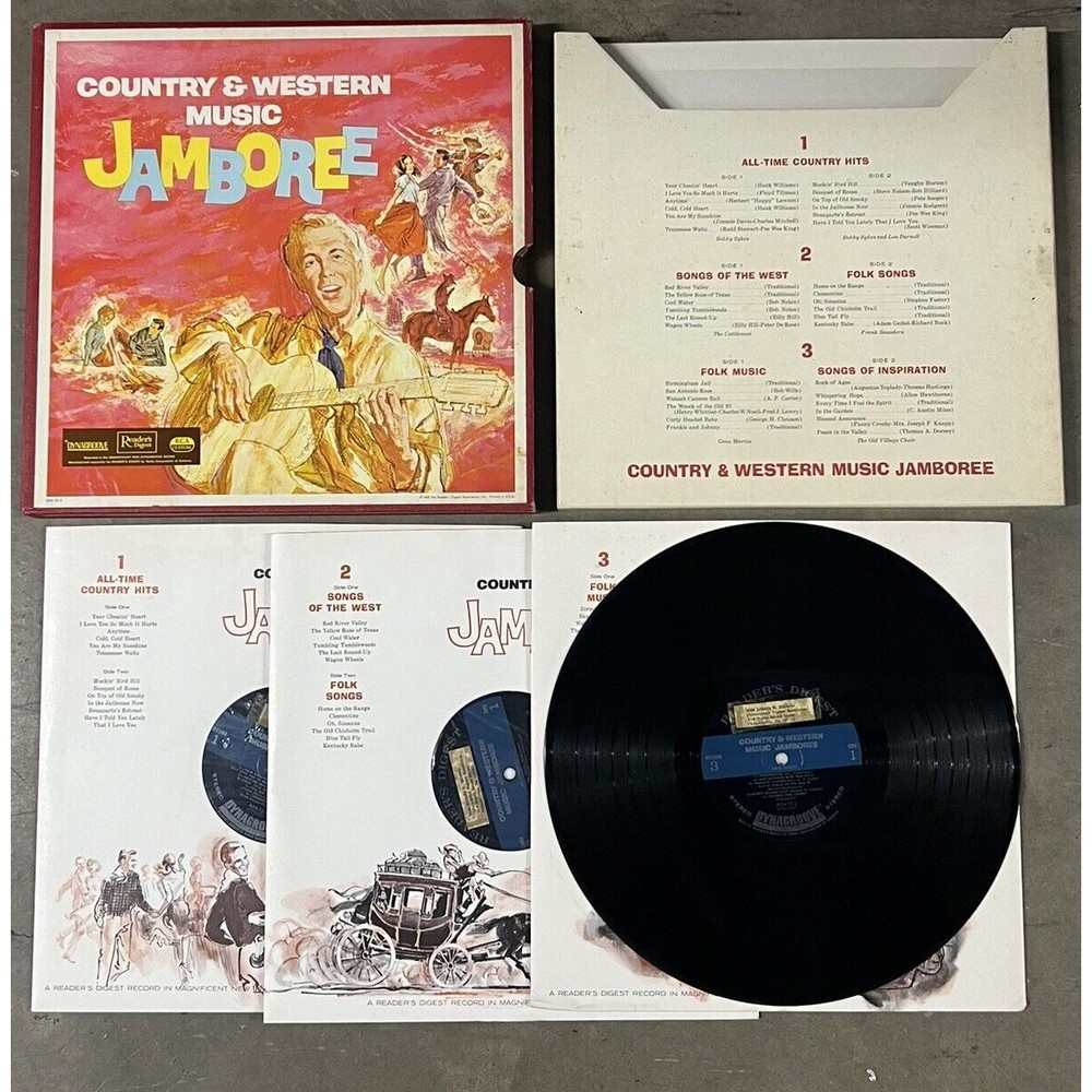 Country & Western Music Jamboree 9 Record Set From Readers Digest